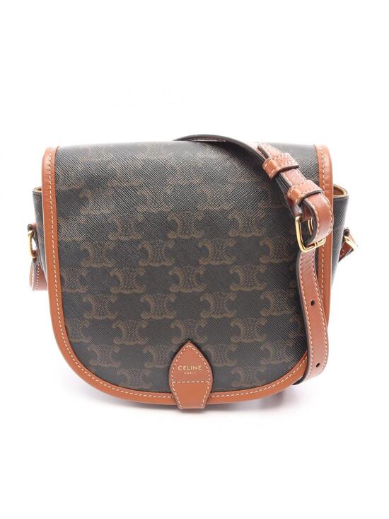 Celine Handbags - Celine Folco Medium Triomphe Shoulder #331154C14B